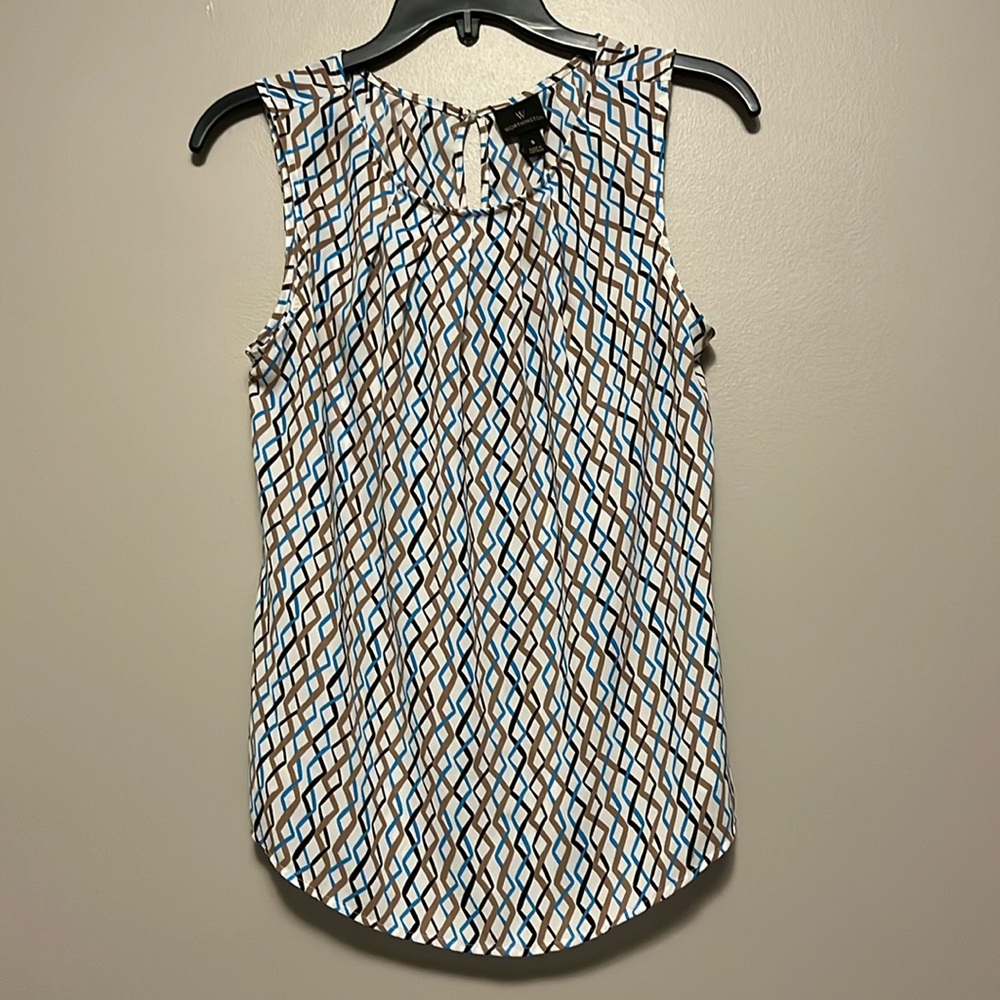 Worthington Scoop Hem Sleeveless Blouse